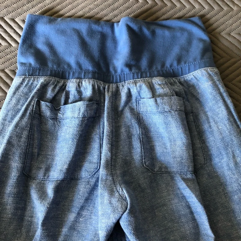 Linen blend high waist pants - Picture 4 of 4
